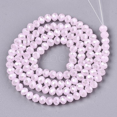 Electroplate Glass Beads Strands EGLA-A034-J1mm-A03-1