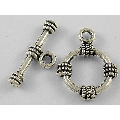Tibetan Style Alloy Toggle Clasps X-LF0141Y-1