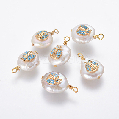 Natural Cultured Freshwater Pearl Pendants PEAR-L027-04D-1