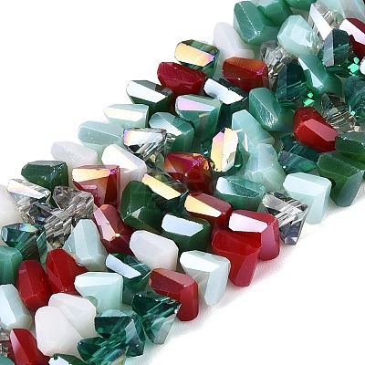 Mixed Styles Electroplate Glass Beads Strands EGLA-Q135-03A-C01-1