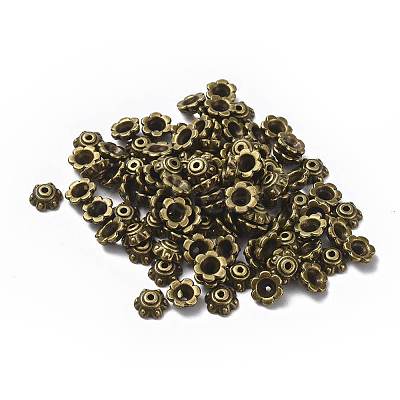 Tibetan Style Bead Caps X-MLF0571Y-NF-1