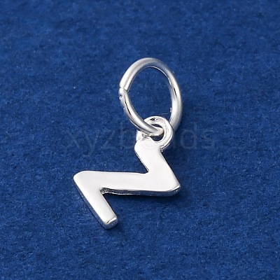 925 Sterling Silver Letter Charms STER-C012-01S-Z-1
