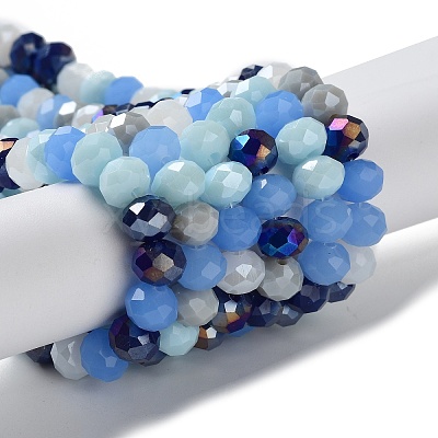 Glass Beads Strands EGLA-A034-M8mm-40-1