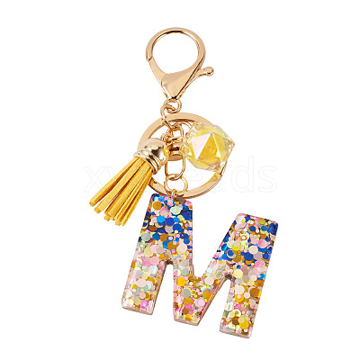 Alloy Resin Polygon Keychains KEYC-TADJ0002-03G-M-1