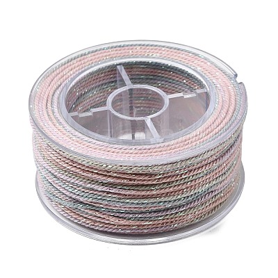 30M Segment Dyed Cotton & Metallic String Threads OCOR-F018-01E-1