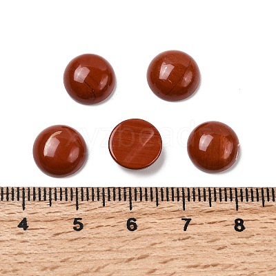 Natural Red Jasper Cabochons X-G-H1596-FR-10mm-15-1