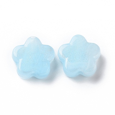 Opaque Acrylic Beads OACR-E014-13G-1