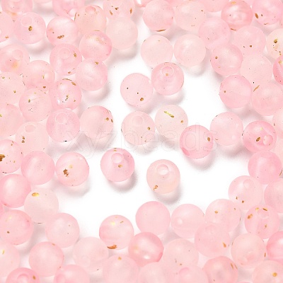 Frosted Transparent Acrylic Beads OACR-F013-12B-1