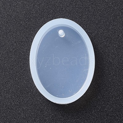 Oval Shape DIY Silicone Pendant Molds AJEW-P038-01-1