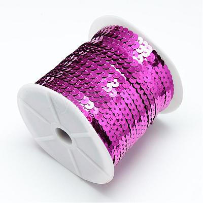 Plastic Paillette Beads PVC-Q085-6mm-8-1