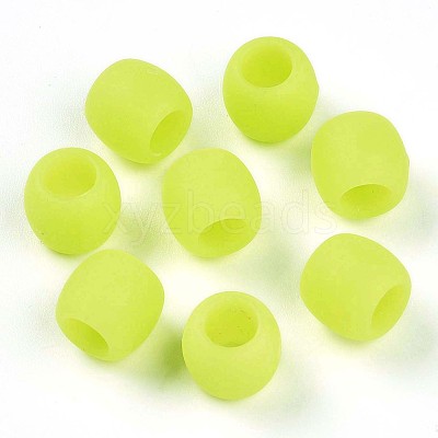 Frosted Opaque Acrylic Beads SACR-T017-08B-1