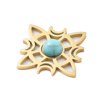 Synthetic Turquoise Pendants LS-STAS-I327-14G-05-1