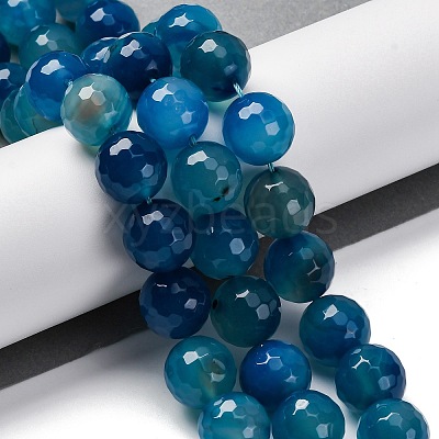 Natural Agate(Dyed & Heated) Beads Strands G-K390-A17-01-1
