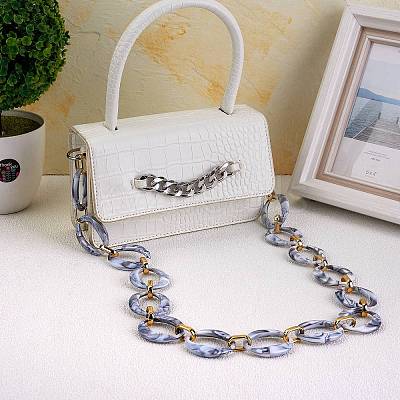 Handmade Imitation Gemstone Style Link Chains AJEW-J034-01D-1
