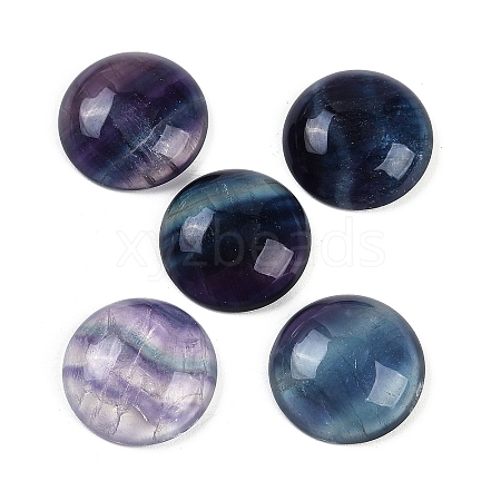 Natural Colorful Fluorite Cabochons G-I370-06C-1