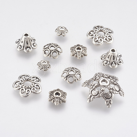 Tibetan Style Bead Caps FIND-P029-04AS-1