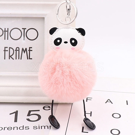 Panda Furry Pom-Pom Keychain for Women PW-WG44278-03-1