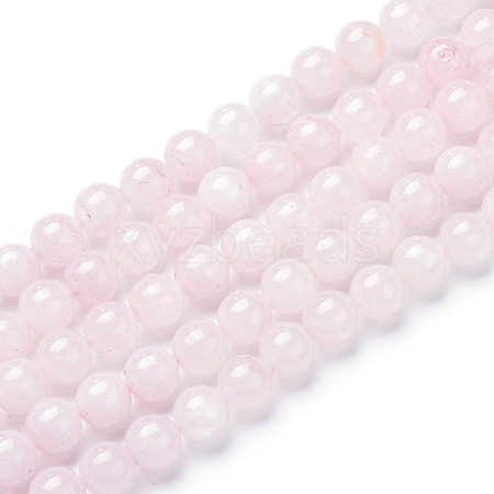 Natural Rose Quartz Bead Strands X-G-R412-03-6mm-1