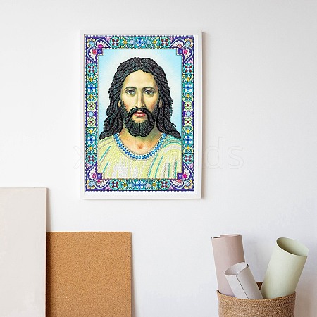 Religion Human Pattern DIY Diamond Painting Kits DIAM-PW0010-49A-23-1