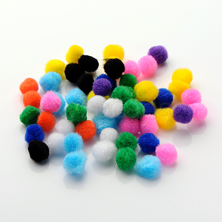 DIY Doll Craft Pom Pom Yarn Pom Pom Balls AJEW-S006-30mm-M-1