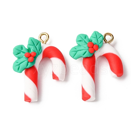 Christmas Handmade Polymer Clay Pendants CLAY-B007-02B-1