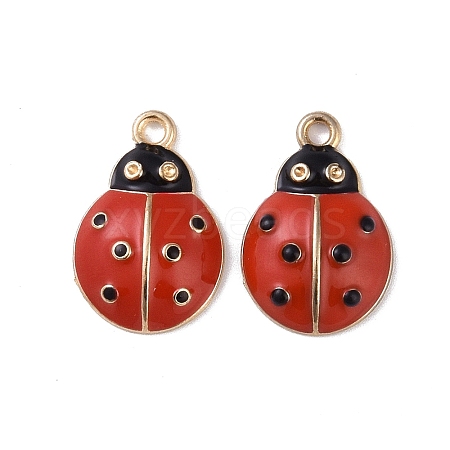 Alloy Enamel Pendants ENAM-R149-14D-G-1