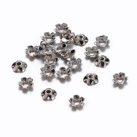 Tibetan Style Flower Bead Caps K0PCP081-1