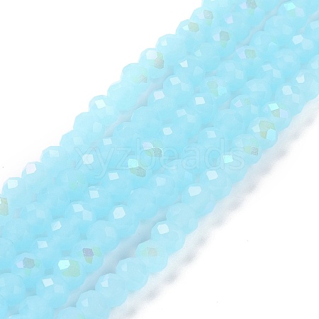 Electroplate Glass Beads Strands EGLA-A044-J1mm-L04-1