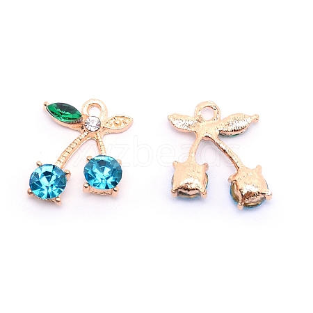 Alloy Rhinestone Pendants ALRI-TAC0002-06B-RS-1