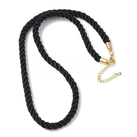 5MM Nylon Twisted Cord Necklace Making FIND-G096-01G-19-1