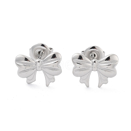 Non-Tarnish 304 Stainless Steel Stud Earrings EJEW-P258-17P-1