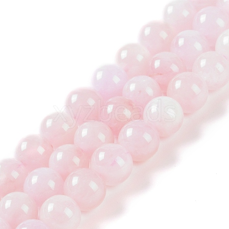 Natural Morganite Beads Strands G-F602-12-8mm-01-1