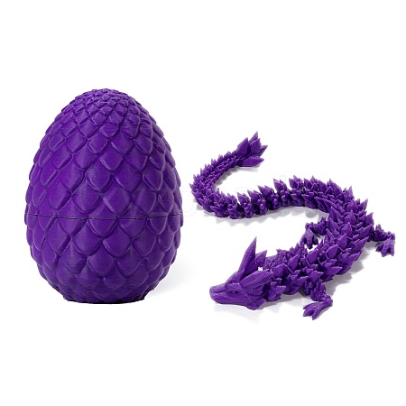 Plastic 3D Printed Dragon & Egg Toy PW-WG30322-10-1