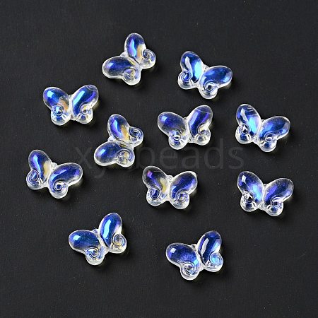 Transparent Glass Beads GLAA-F116-01D-1