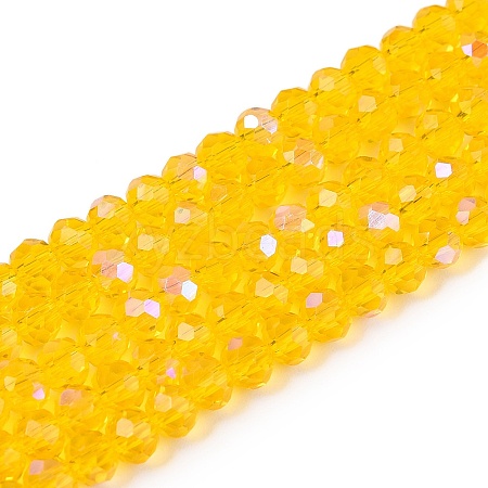 Electroplate Glass Beads Strands EGLA-A044-T4mm-L05-1