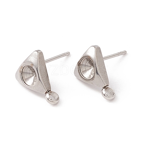 Non-Tarnish 304 Stainless Steel Stud Earring Findings STAS-P308-06P-1