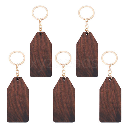 Walnut Wood Pendant Keychains KEYC-TAC0034-06E-1