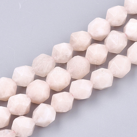 Natural Pink Morganite Beads Strands G-T108-28C-1