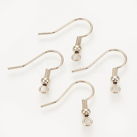 Brass Earring Hooks KK-T029-132LG-NF-1