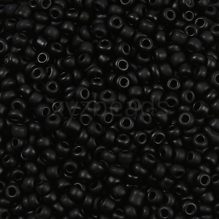 Frosted Opaque 8/0 Glass Seed Beads X-SEED-R029-3mm-A07-1