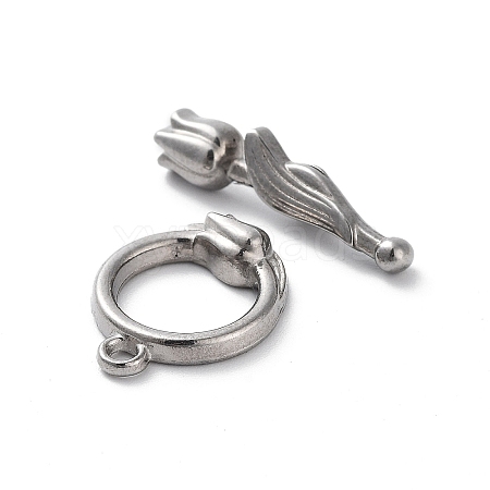 304 Stainless Steel Toggle Clasps STAS-A092-05P-1