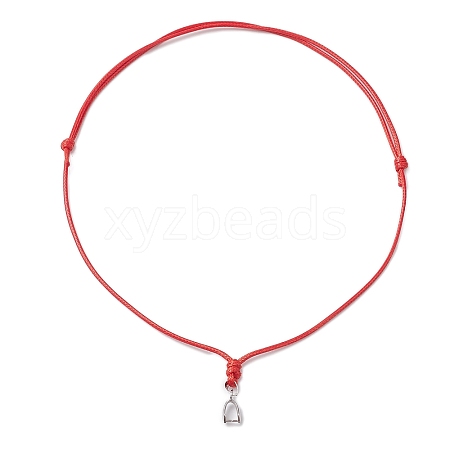 Adjustable Waxed Polyester Cord Necklace Making AJEW-JB01311-02-1