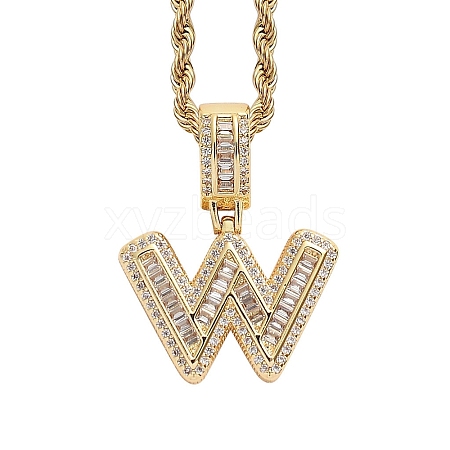 Brass Micro Pave Cubic Zirconia Pendants PW-WG3207D-45-1