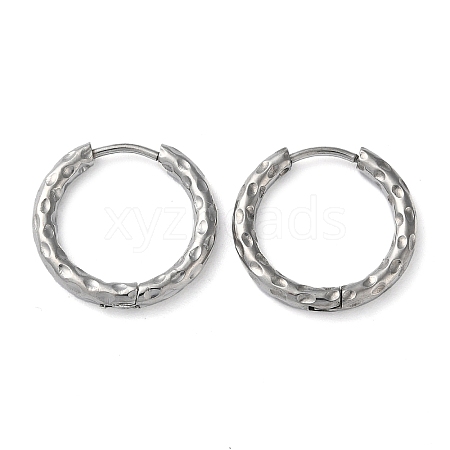 Non-Tarnish 304 Stainless Steel Huggie Hoop Earrings EJEW-H111-02D-P-1