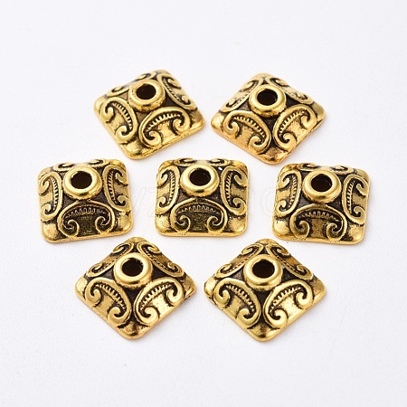 Tibetan Style Alloy Caps GLF0893Y-NF-1