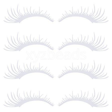 PET Eyelash Car Stickers STIC-WH0004-04A-1