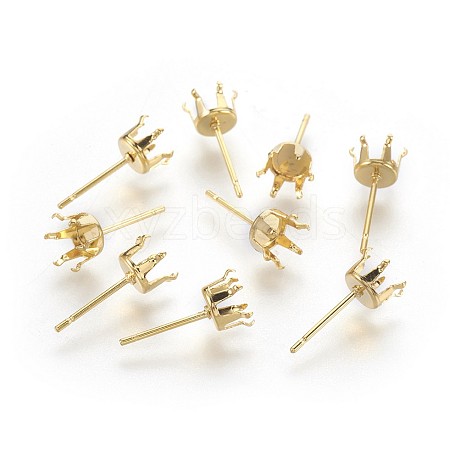 304 Stainless Steel Stud Earring Findings STAS-P221-20C-G-1