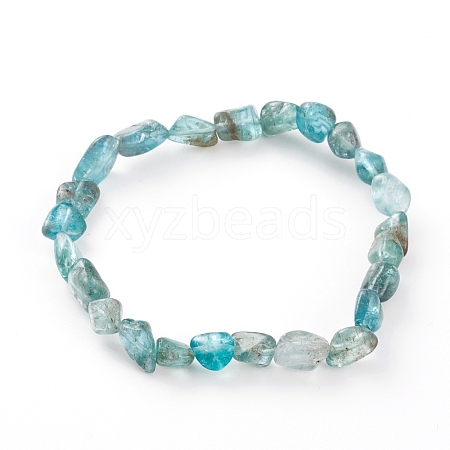 Natural Apatite Beads Stretch Bracelets BJEW-JB05879-02-1