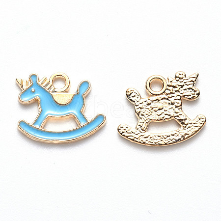 Alloy Enamel Pendants X-ENAM-S121-079D-1