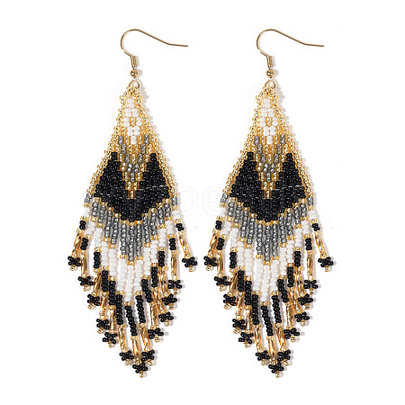 Bohemian Tassel Beaded Earrings for Women IU7226-2-1